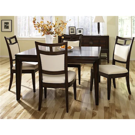 Square Leg Dining Table & Side Chair Set